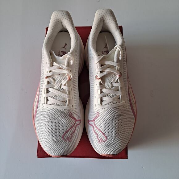 NWB Puma Darter Pro Fade Instant Running Shoes Warm White Pink Womens Size 7 - Picture 4 of 13